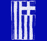 Greek flag (large) unisex T-shirt